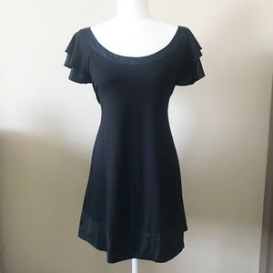 Black Tie Back Bebe Dress // Size Medium
